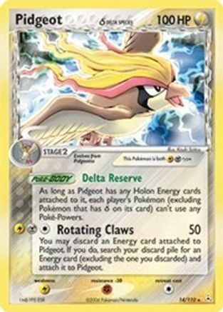 Pidgeot (Delta Species)/110 - Holofoil Holon Phantoms - Holo Rare