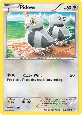 Pidove 123/149 - Reverse Holofoil Boundaries Crossed - Common