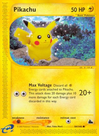 Pikachu - Reverse Holofoil Skyridge - Common