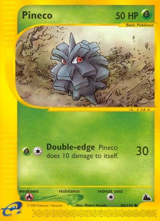 Pineco (86) - Reverse Holofoil Skyridge - Common
