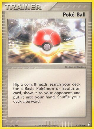 Poke Ball/100 - Reverse Holofoil Crystal Guardians - Uncommon