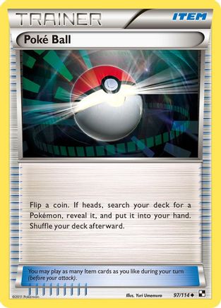 Poke Ball/114 Black and White - Uncommon