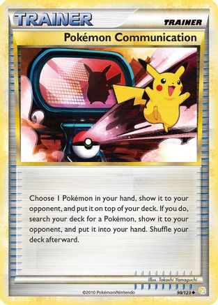 Pokemon Communication 098 - Reverse Holofoil HeartGold SoulSilver - Uncommon