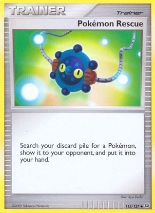 Pokemon Rescue - Reverse Holofoil Platinum - Uncommon