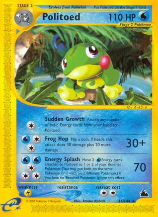 Politoed (25) Skyridge - Rare