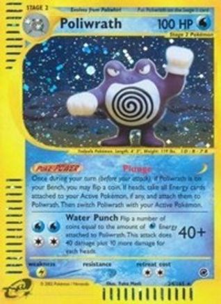 Poliwrath (24) - Reverse Holofoil Expedition - Holo Rare