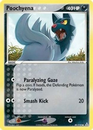 Poochyena 080 - Reverse Holofoil Holon Phantoms - Common