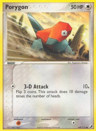 Porygon - Reverse Holofoil Unseen Forces - Common