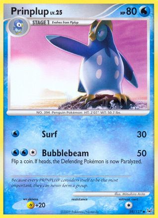 Prinplup - Reverse Holofoil Platinum - Uncommon