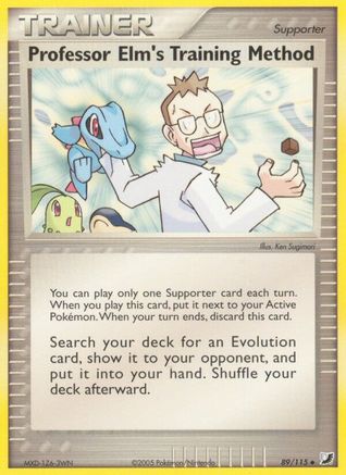 Professor Elm's Training Method 089 - Reverse Holofoil Unseen Forces - Uncommon