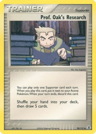 Prof. Oak's Research - Reverse Holofoil FireRed & LeafGreen - Uncommon