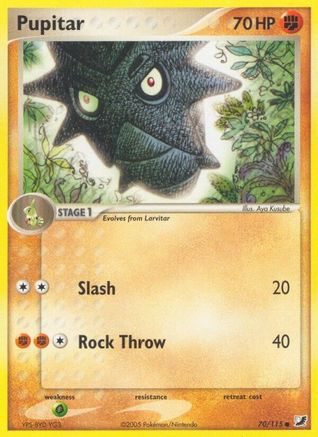 Pupitar - Reverse Holofoil Unseen Forces - Common