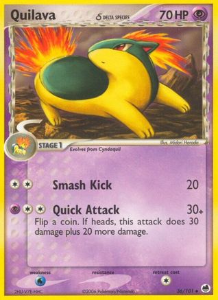 Quilava (Delta Species) 036 Dragon Frontiers - Uncommon