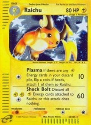 Raichu (25) - Holofoil Expedition - Holo Rare