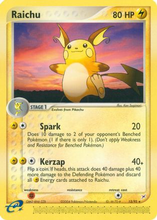 Raichu Team Magma vs Team Aqua - Rare