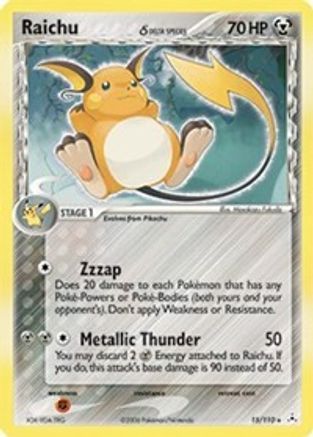 Raichu (Delta Species)/110 - Reverse Holofoil Holon Phantoms - Holo Rare
