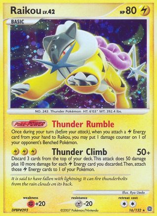 Raikou/132 - Holofoil Secret Wonders - Holo Rare