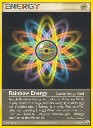 Rainbow Energy/92 - Reverse Holofoil Legend Maker - Rare