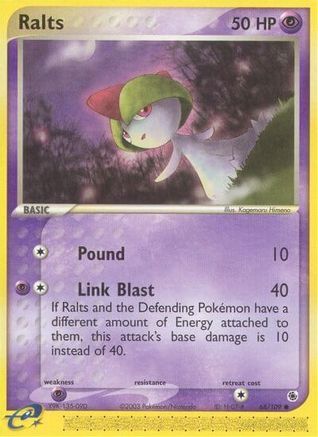 Ralts - 68/109/109 - Reverse Holofoil Ruby and Sapphire - Common
