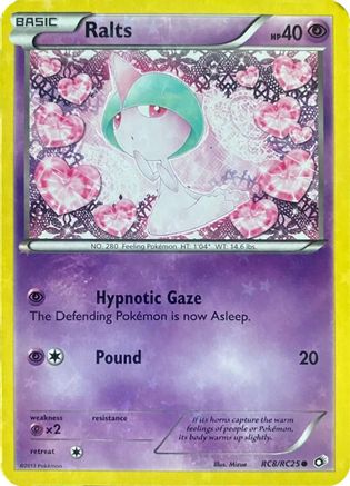 Ralts RC8 - Holofoil Legendary Treasures Radiant Collection - Common
