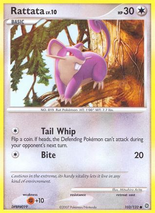 Rattata - Reverse Holofoil Secret Wonders - Common