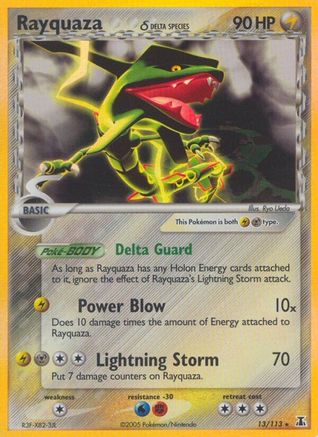 Rayquaza (Delta Species) 013 - Reverse Holofoil Delta Species - Holo Rare