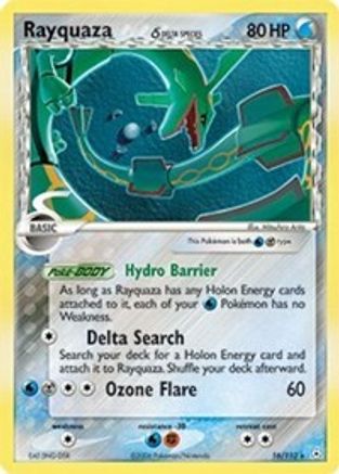 Rayquaza - 016/110 (Delta Species)/110 - Holofoil Holon Phantoms - Holo Rare
