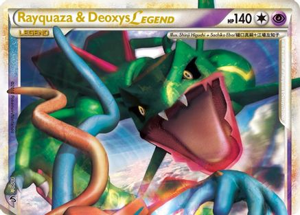 Rayquaza & Deoxys Legend (Top) - Holofoil Undaunted - Ultra Rare