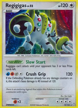 Regigigas (15) - Reverse Holofoil Legends Awakened - Holo Rare