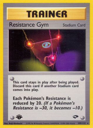 Resistance Gym 109 - 1st Edition Gym Challenge - Rare