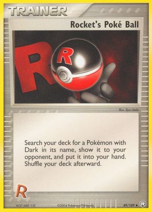 Rocket's Poke Ball 089 - Reverse Holofoil Team Rocket Returns - Uncommon