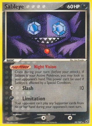 Sableye 023 - Reverse Holofoil Deoxys - Rare