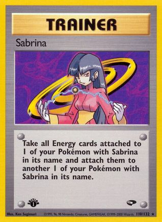 Sabrina (110) 110 - 1st Edition Gym Challenge - Rare
