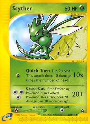 Scyther (57) Aquapolis - Uncommon