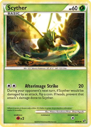 Scyther (36) - Reverse Holofoil Undaunted - Uncommon