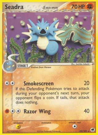 Seadra 022/101 Dragon Frontiers - Rare