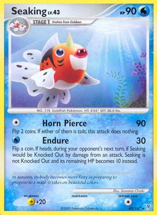 Seaking - Reverse Holofoil Supreme Victors - Rare