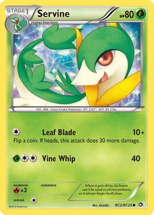 Servine RC2 - Holofoil Legendary Treasures Radiant Collection - Common