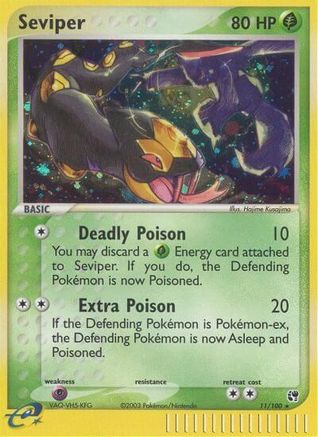 Seviper - Holofoil Sandstorm - Holo Rare