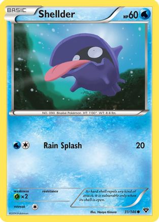Shellder XY Base Set - Common