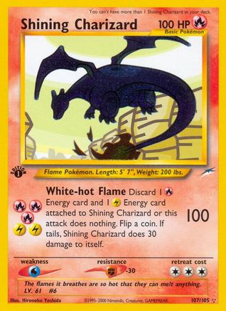 Shining Charizard - 1st Edition Holofoil Neo Destiny - Secret Rare