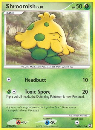 Shroomish - Reverse Holofoil Secret Wonders - Common