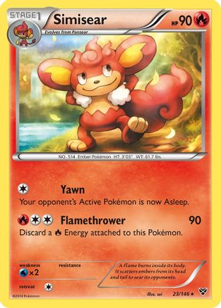 Simisear XY Base Set - Rare