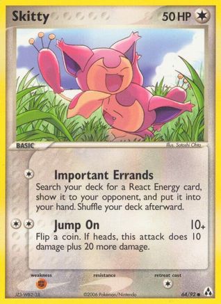 Skitty 064 - Reverse Holofoil Legend Maker - Common