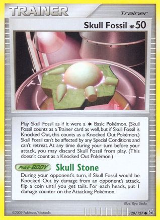 Skull Fossil Platinum - Common