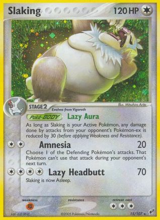 Slaking - Holofoil Deoxys - Holo Rare