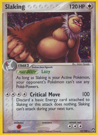 Slaking - Reverse Holofoil Power Keepers - Holo Rare