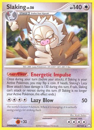 Slaking - Reverse Holofoil Mysterious Treasures - Rare