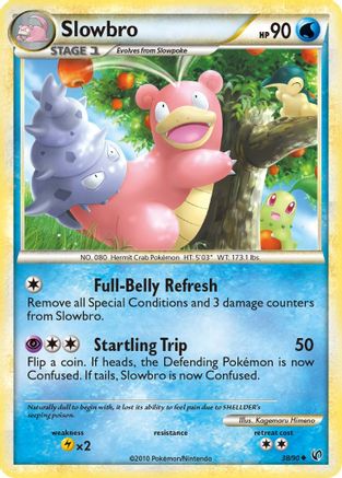 Slowbro 038 - Reverse Holofoil Undaunted - Uncommon