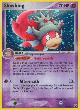 Slowking - Reverse Holofoil Unseen Forces - Holo Rare